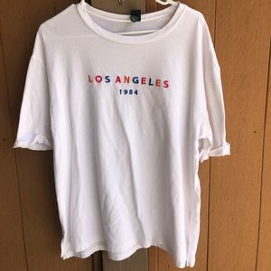 white los angeles 1984 shirt